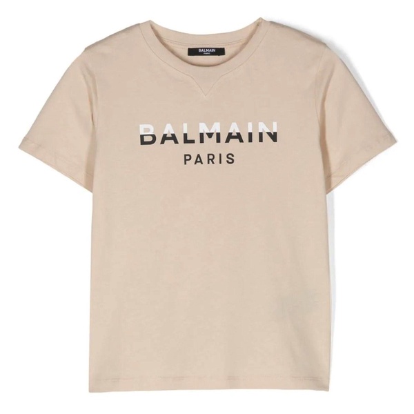 beige logo t-shirt