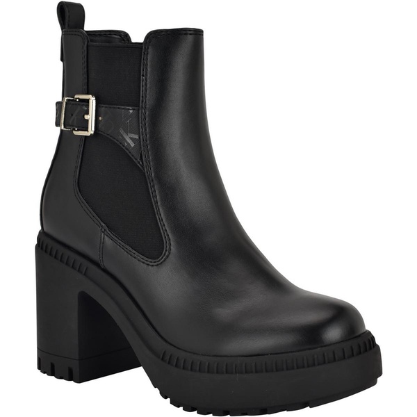 fayth womens stretch faux leather ankle boots