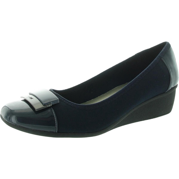 waverly 2 womens logo slip on wedge heels