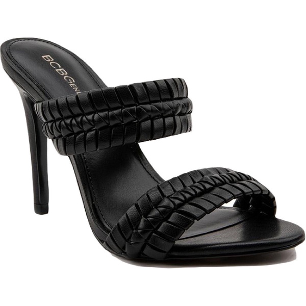 jendi womens faux leather woven heel sandals