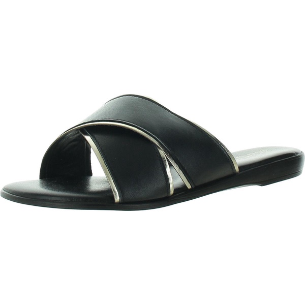 tab-italy womens faux suede flat slide sandals