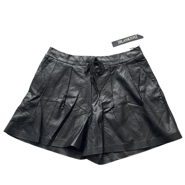 women's rocky vegan leather short in black
