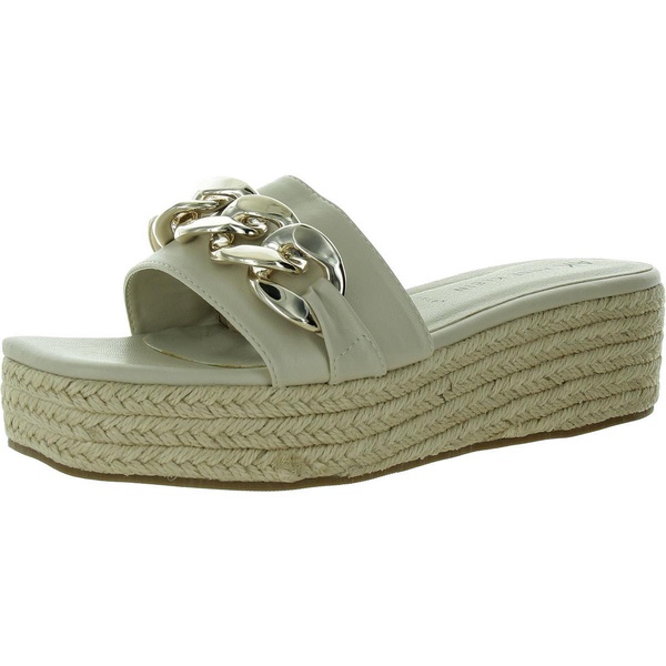 nomad womens faux leather square toe slide sandals
