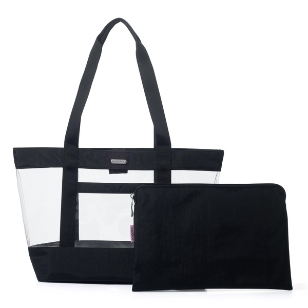 carry away clear tote bag with removable pouch