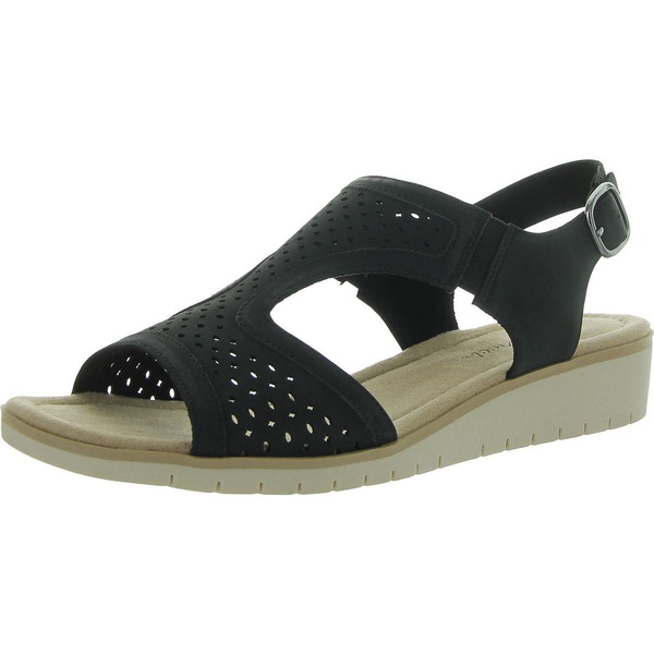 alba womens faux leather open toe wedge sandals