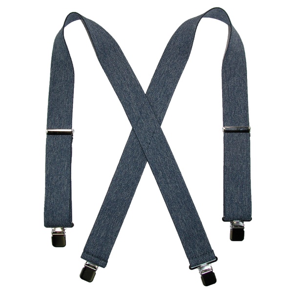 men's denim clip-end 2 inch suspenders