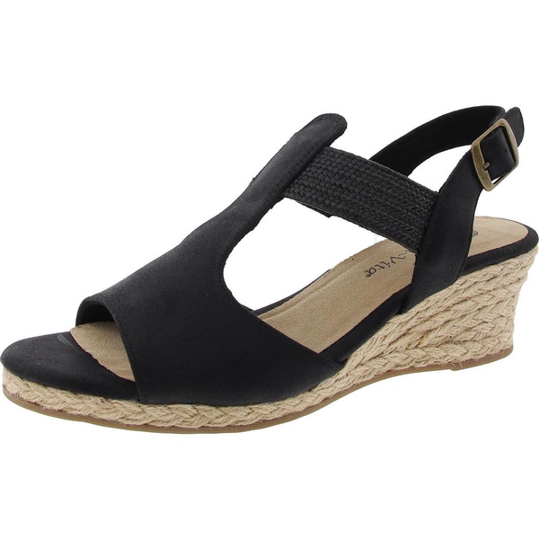 51-3661 womens buckle man made wedge sandals