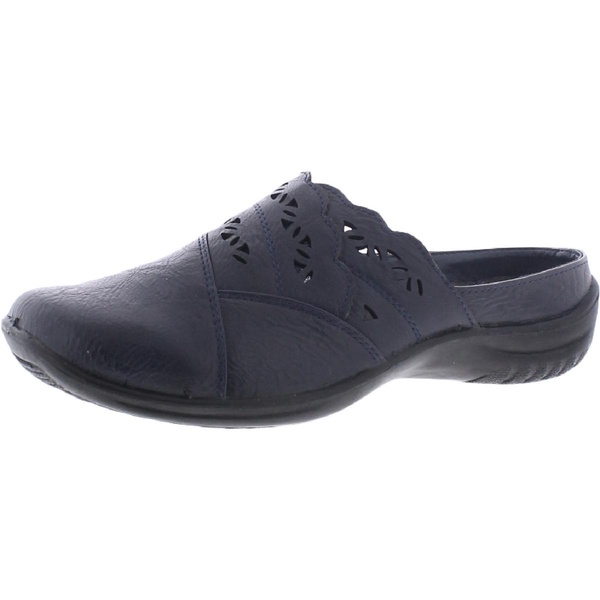 forever womens faux leather laser cut clogs