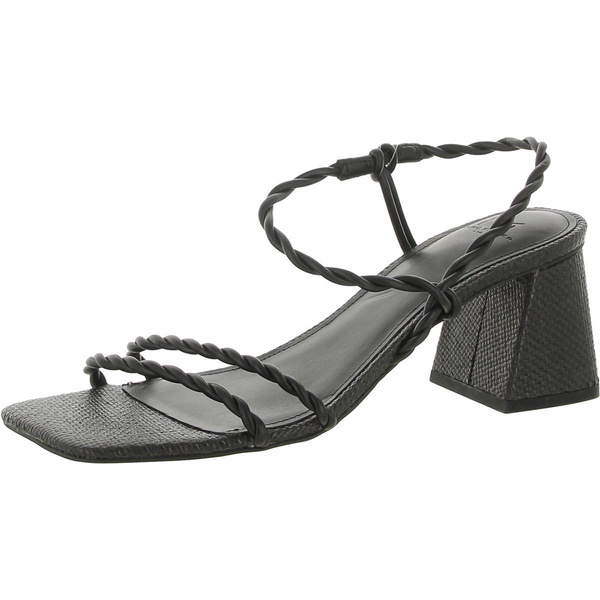 carys womens faux leather braided slingback sandals