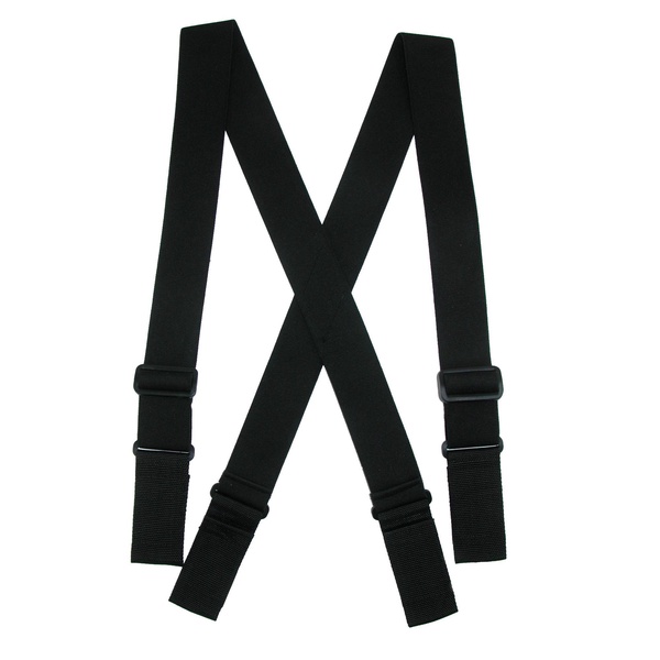 men's big & tall elastic ergonomic support suspenders with hook & loop ends