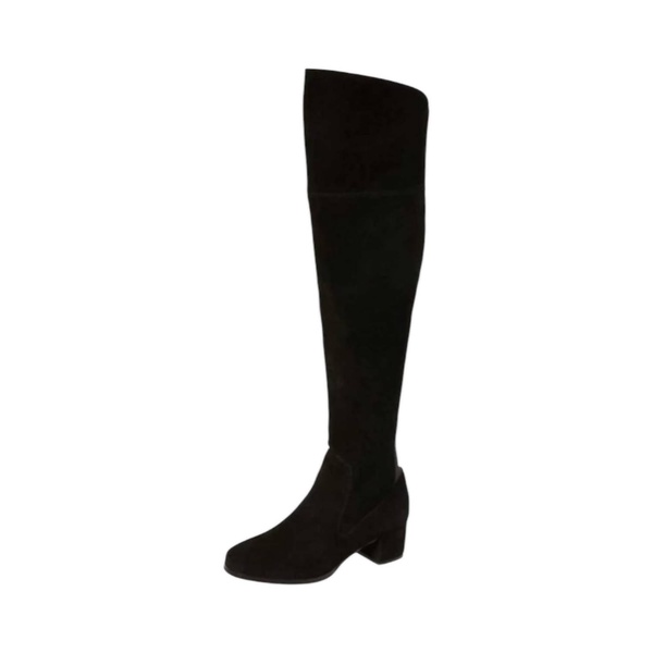 women's fame boot in split suede black
