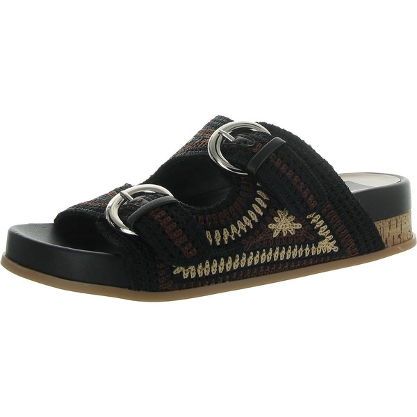 ralli womens buckle knit slide sandals