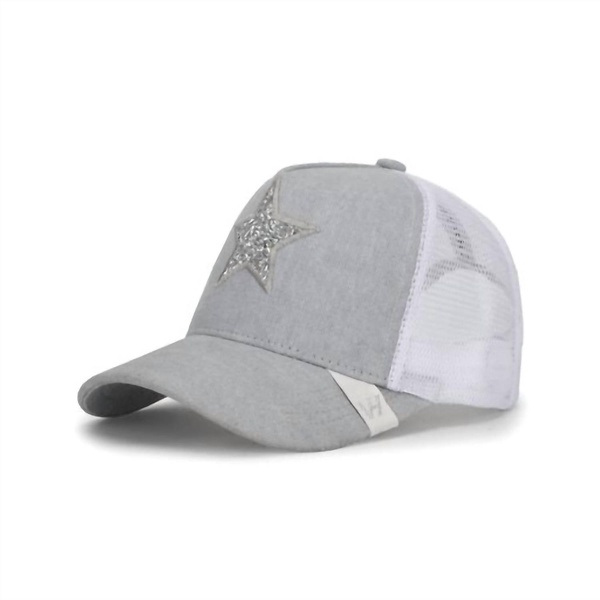 women's basic 3 hat in grey