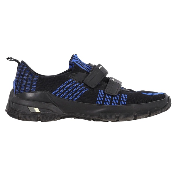 crossection velcro strap low top sneakers in blue synthetic