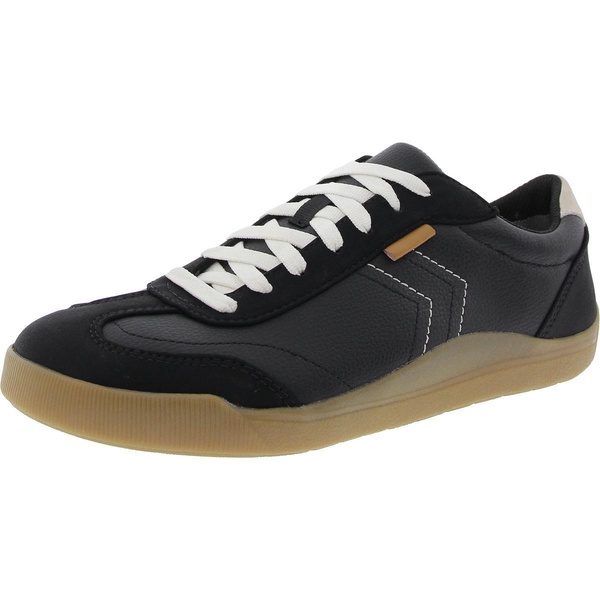 be true womens faux leather lace-up casual and fashion sneakers