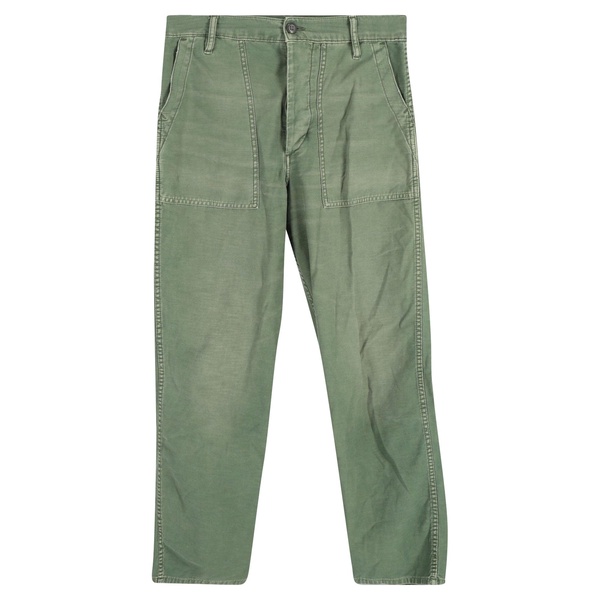 utility trousers in green cotton