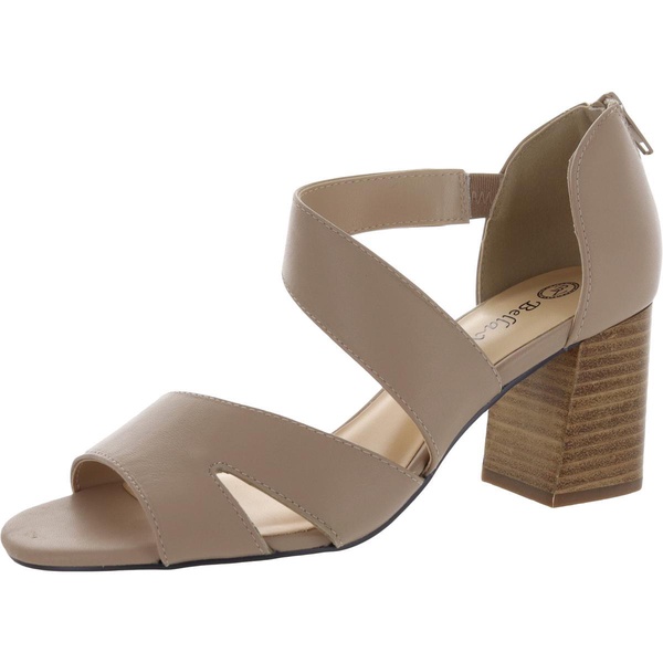 korrine womens leather block heel dress sandals