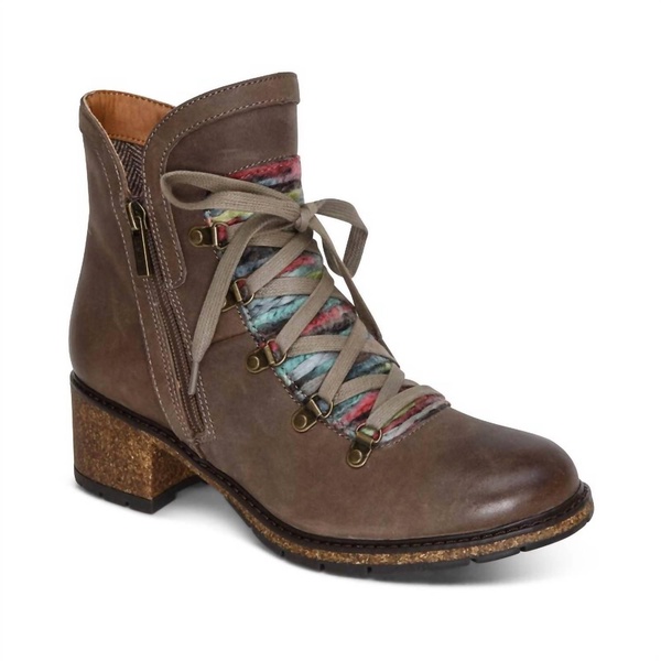 women's joleen arch support boot in dark taupe