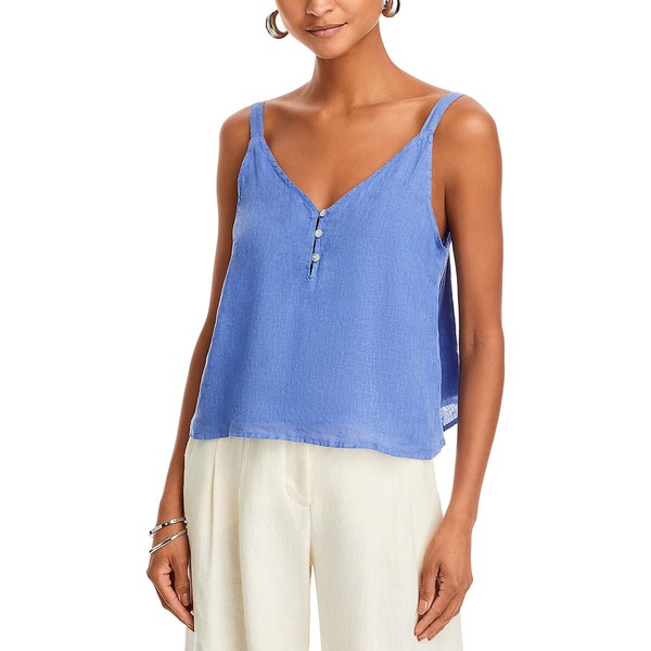 womens linen cami cropped
