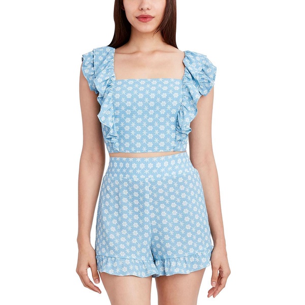 womens tie back short cropped