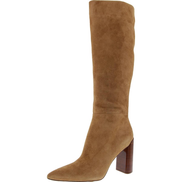 pilar womens zipper pointed toe knee-high boots