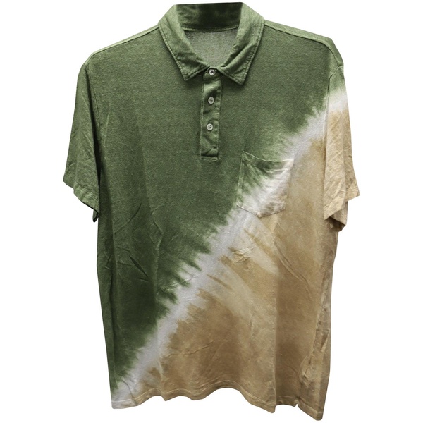 green and beige, shirt