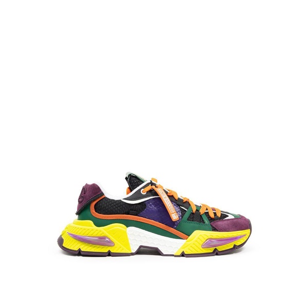 dolce & gabbana multi leather e fabric men's sneaker