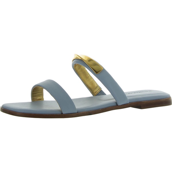 harmoni womens embellished faux leather slide sandals