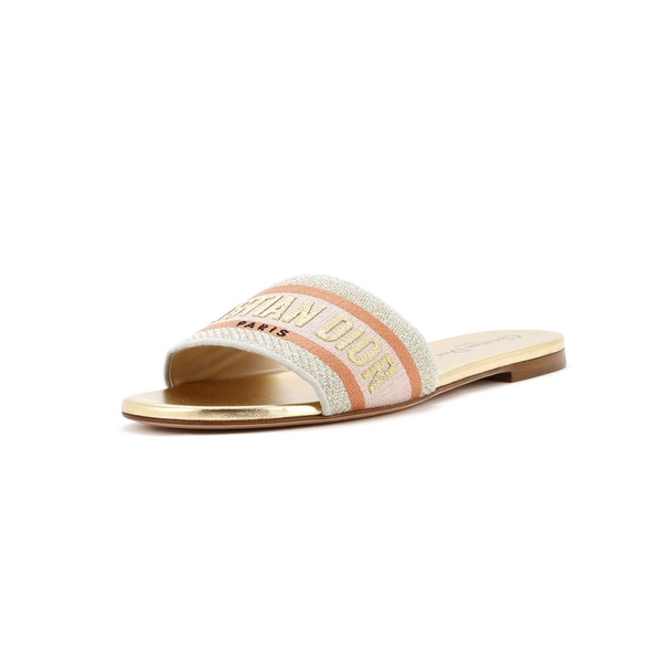women's dway flat sandals embroidered canvas