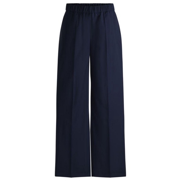relaxed-fit trousers in wool