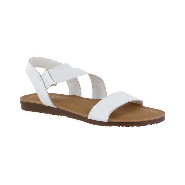 nev womens leather slip on flat sandals