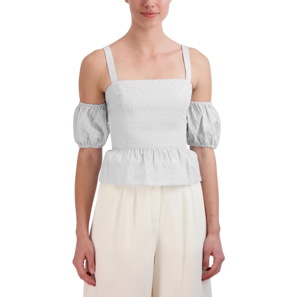 womens cotton off the shoulder peplum top