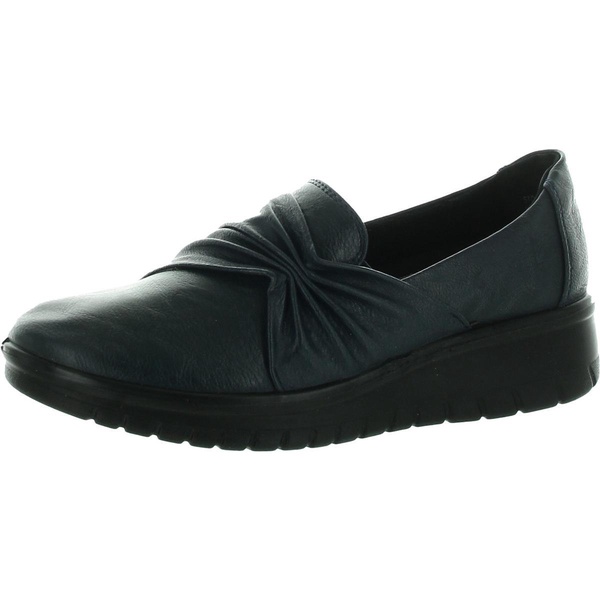 womens padded insole leather flat shoes
