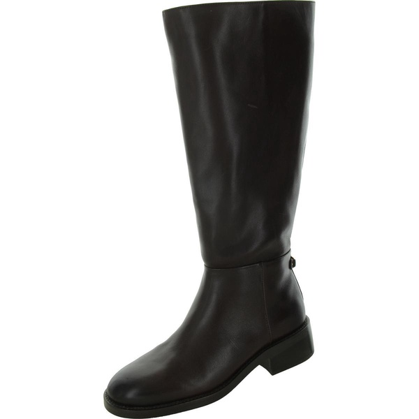 mable womens leather block heel knee-high boots