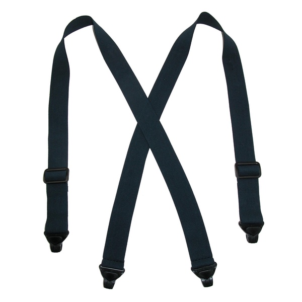 men's elastic plastic clip-end tsa compliant airport suspenders