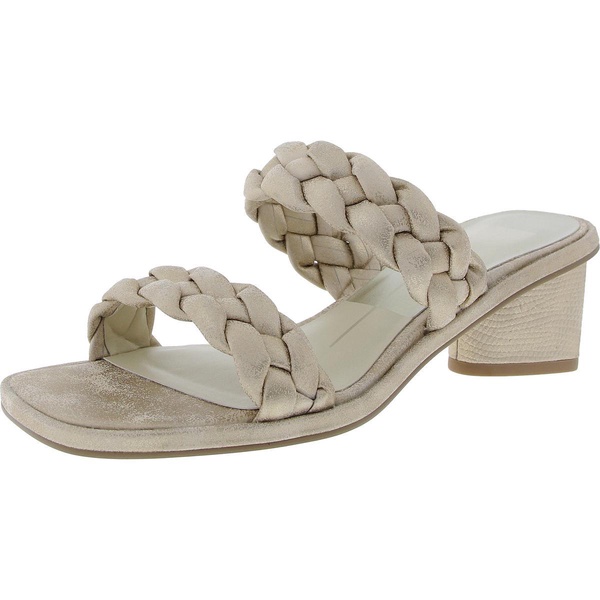 womens braided man made mule sandals