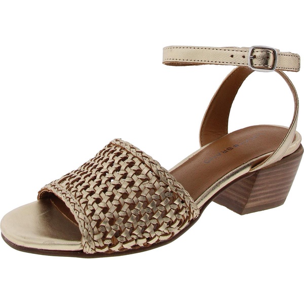 modessa womens woven leather block heel