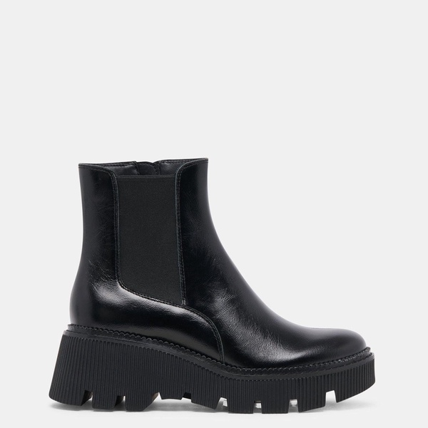 emmet h2o wide boots midnight crinkle patent