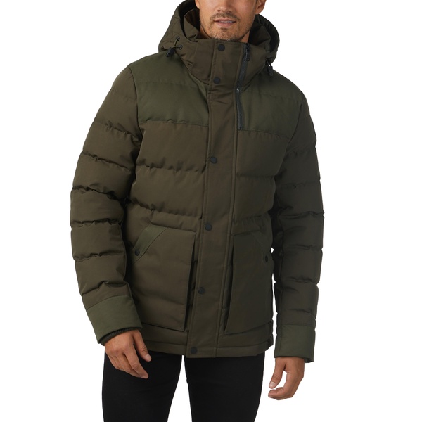 men's locarno mixed media light weight jacket with detachable hood