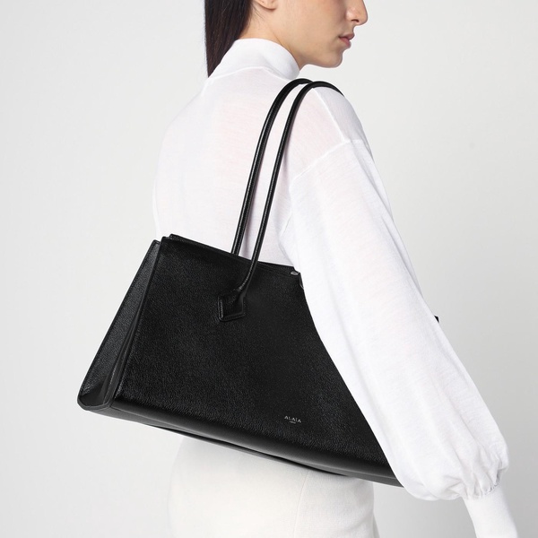Alaia Le Teckel Black Leather Tote Bag Women