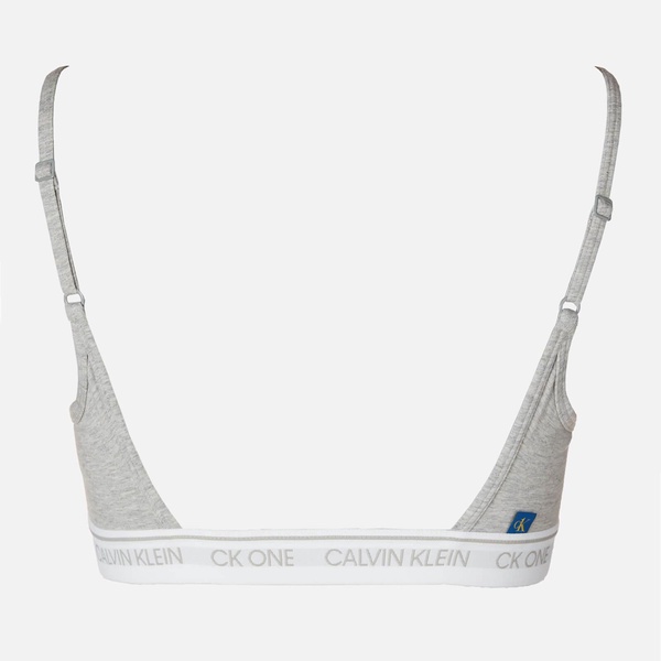 Calvin Klein Women's Unlined Bralette - Grey Heather - XL