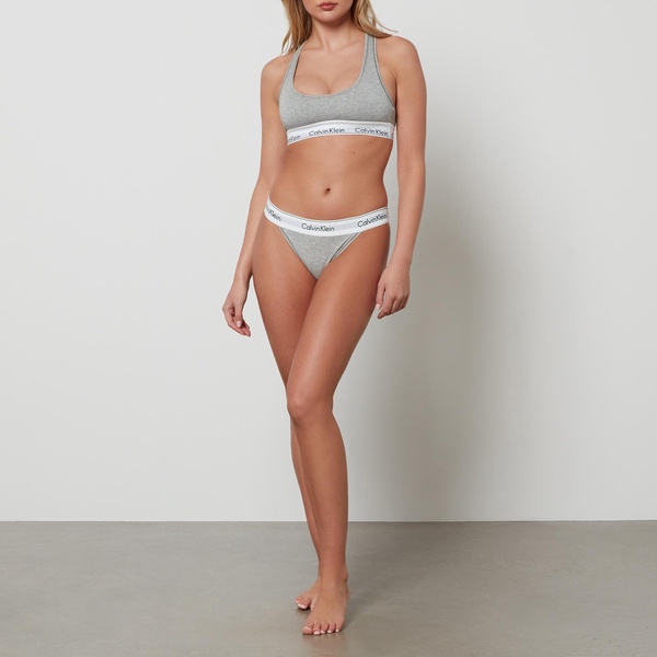 Calvin Klein Women's Modern Cotton Bralette - Grey Heather - S