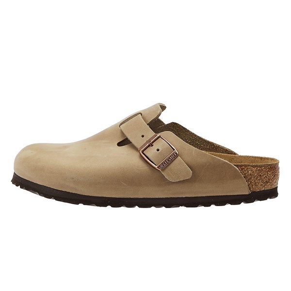 Boston Tabacco Brown Natural Oiled Leather Clogs
