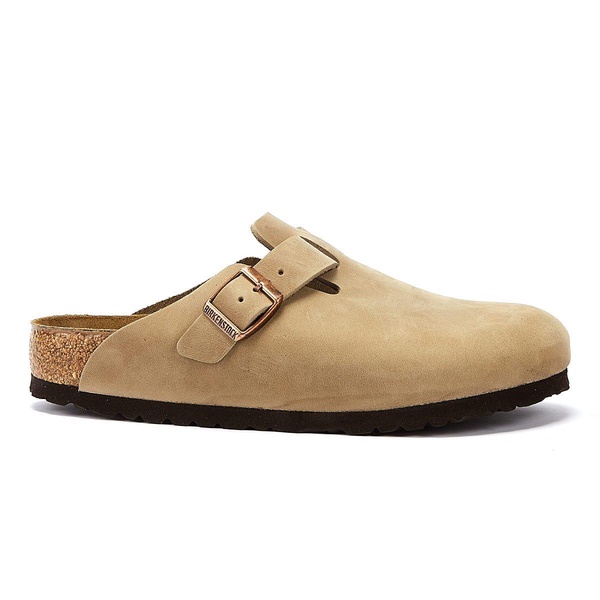 Boston Tabacco Brown Natural Oiled Leather Clogs
