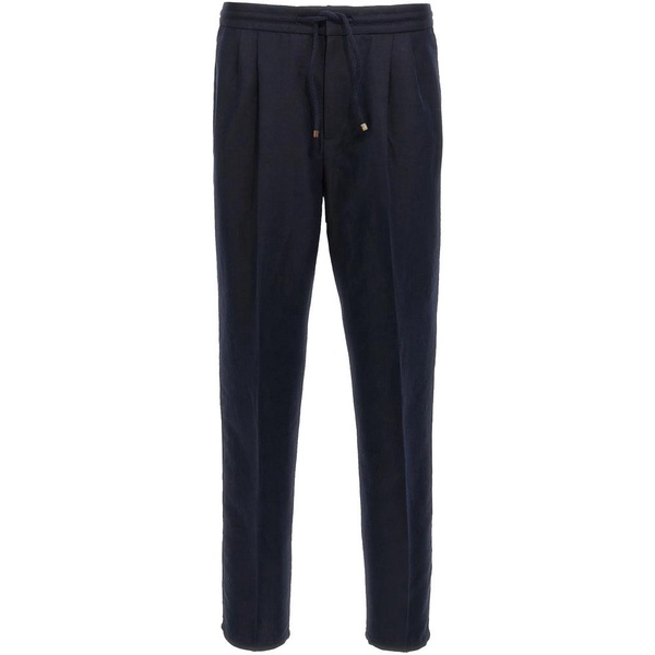 Blue Trousers Elegant Style