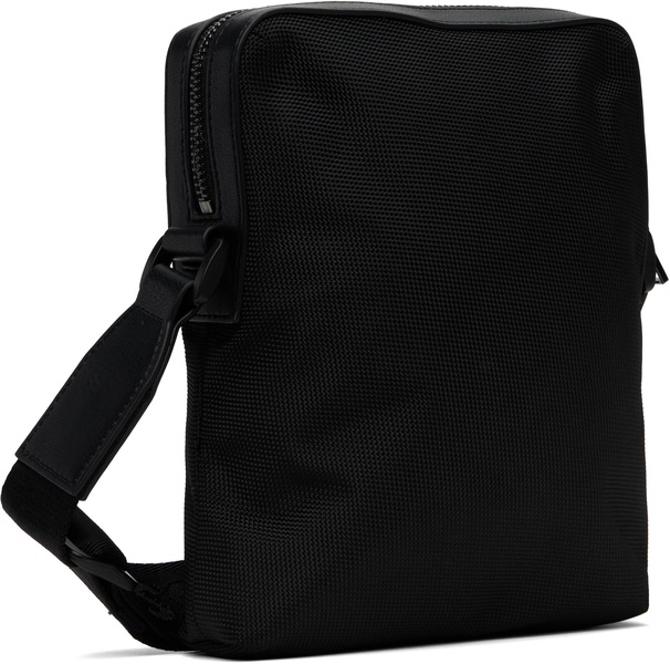 Black Embossed-Logo Bag