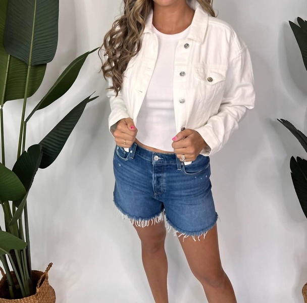 bree jacket tonal ecru in white