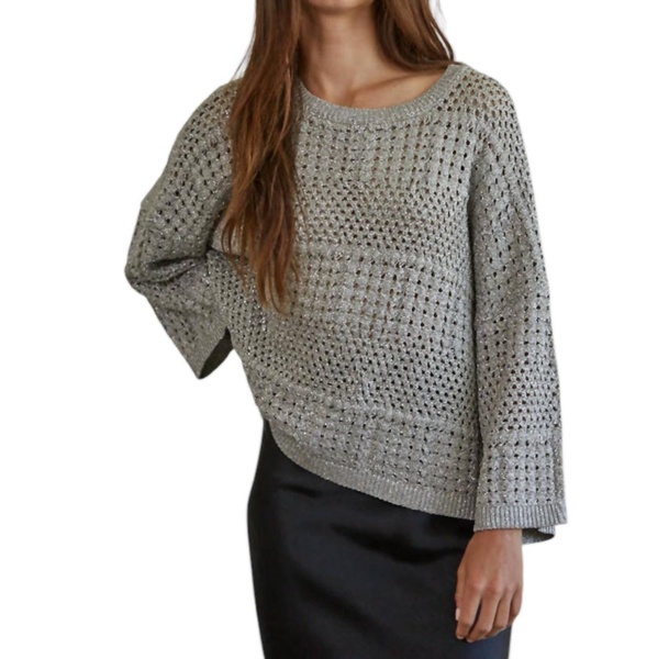 maye crochet top in grey