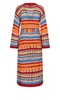 Striped Longline Belted Cardigan