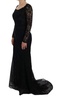 Dolce & Gabbana  Black Floral Sheath Dress